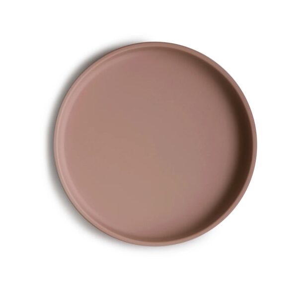 mushie classic siliconen bord cloudy mauve