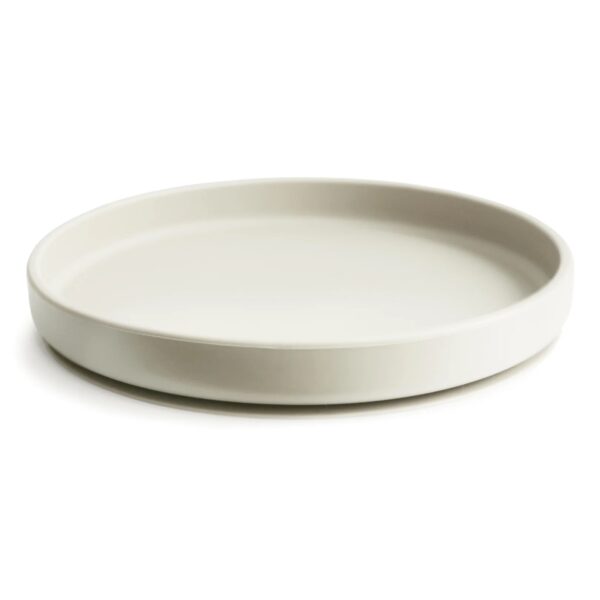 mushie classic siliconen bord ivory
