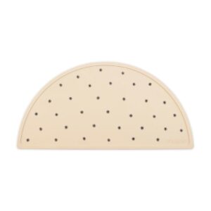 mushie placemat black daisy
