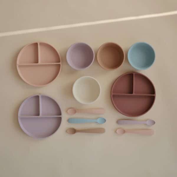 mushie siliconen kom cloudy mauve 3