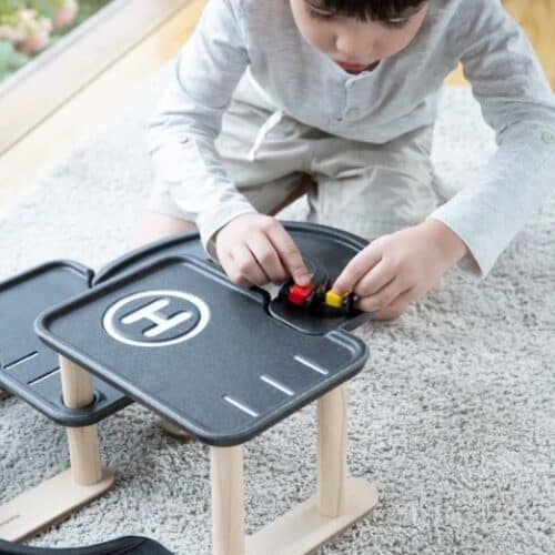 plantoys speelgarage zwart